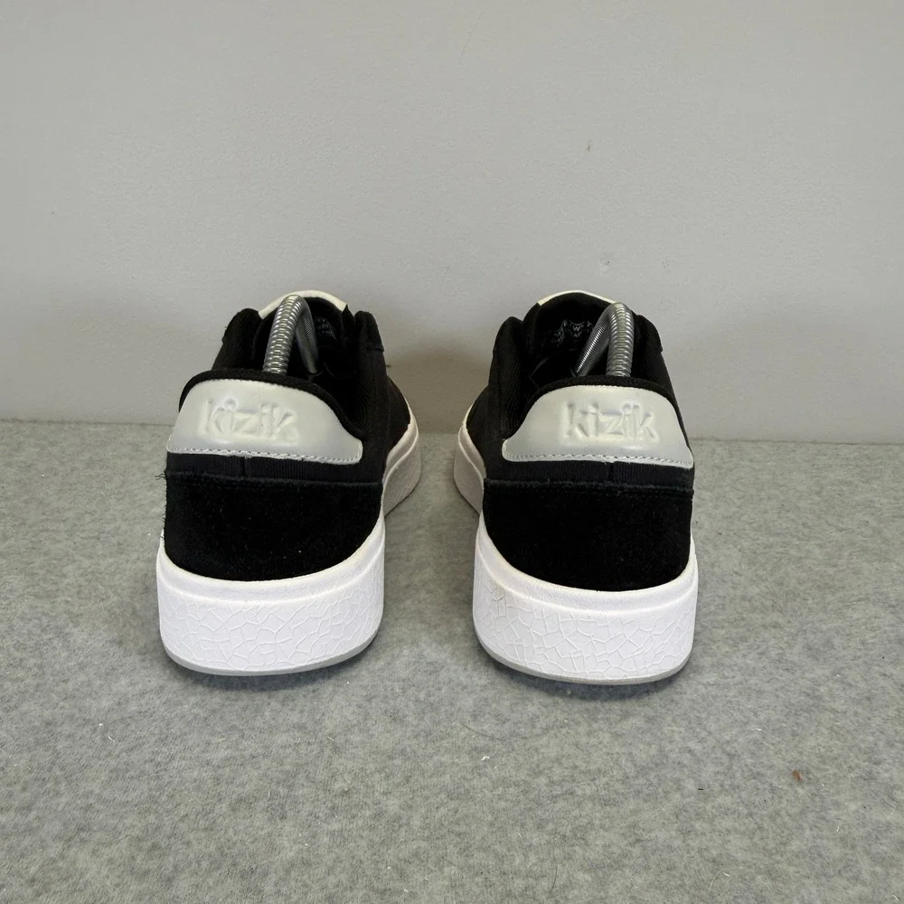 Kizik Prague Women Shoe Size 7.5 Black Canvas Hands Free Step In Comfort Sneaker